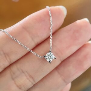 18k Gold 1ct Lab-Grown Diamond Necklace