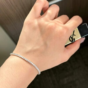 18k Gold 8ct Lab-Grown Diamond Tennis Bracelet